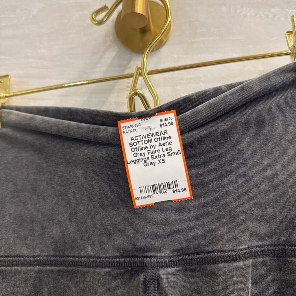 Offline by Aerie Grey Flare Leg Leggings Extra Small