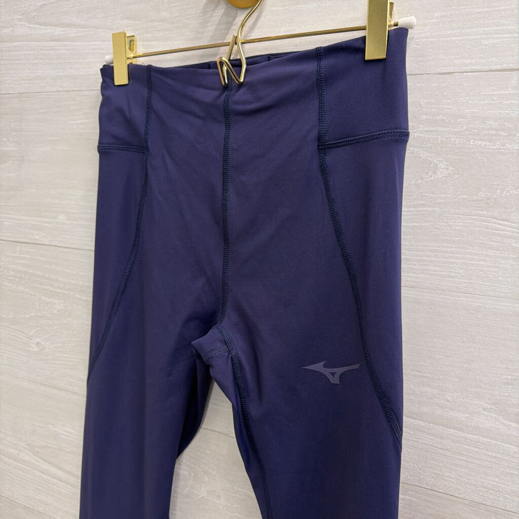 Mizuno Performance Navy Athletic Leggings Extra Small