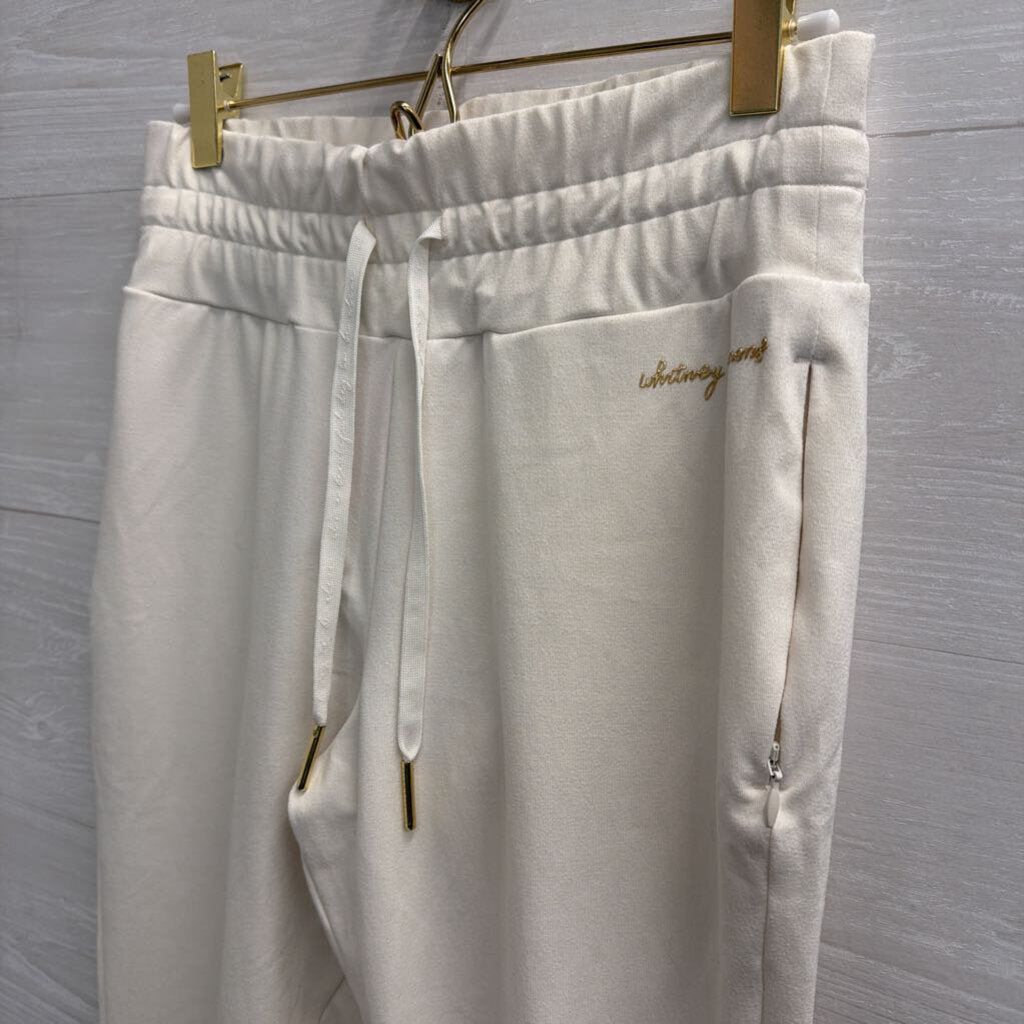 Gym Shark Whitney Simmons Cream Joggers Extra Small