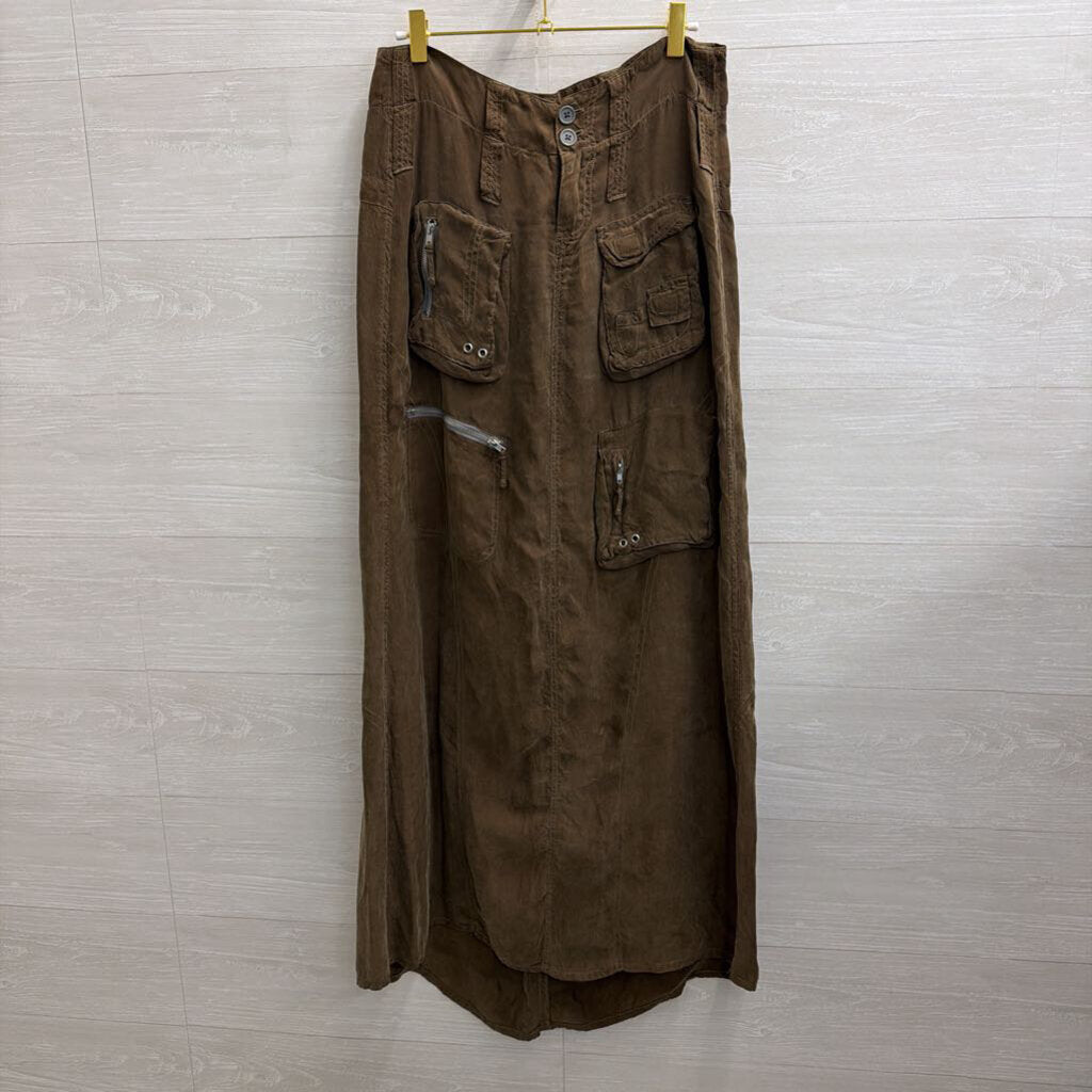 Johnny Was Green Cargo Maxi Skirt 2