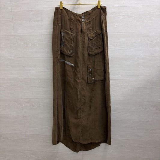 Johnny Was Green Cargo Maxi Skirt 2