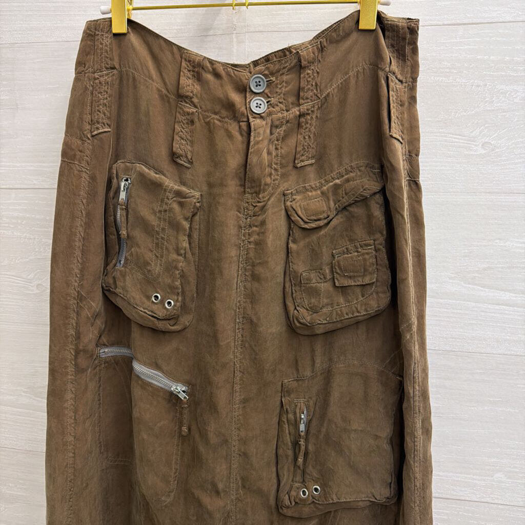 Johnny Was Green Cargo Maxi Skirt 2