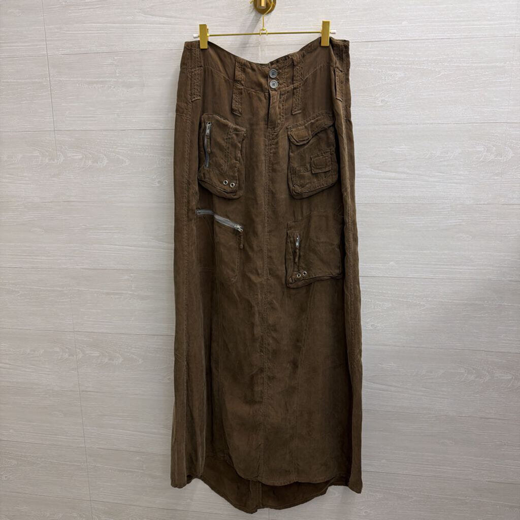 Johnny Was Green Cargo Maxi Skirt 2
