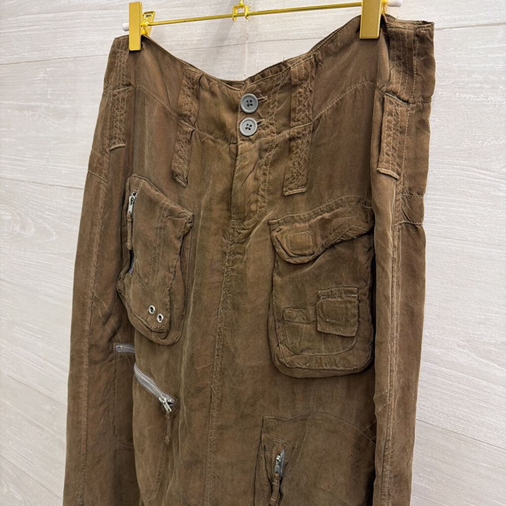 Johnny Was Green Cargo Maxi Skirt 2