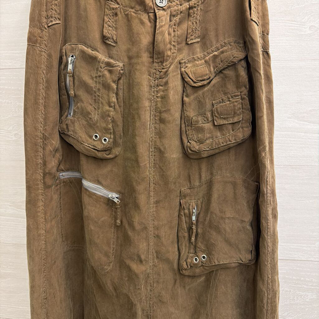 Johnny Was Green Cargo Maxi Skirt 2