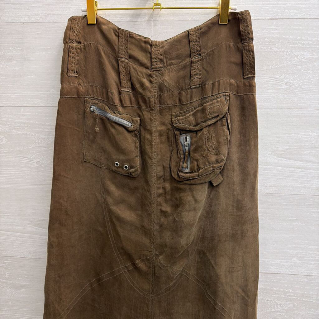 Johnny Was Green Cargo Maxi Skirt 2