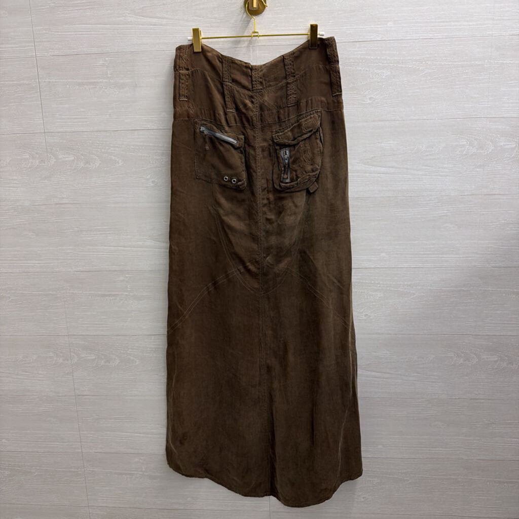 Johnny Was Green Cargo Maxi Skirt 2