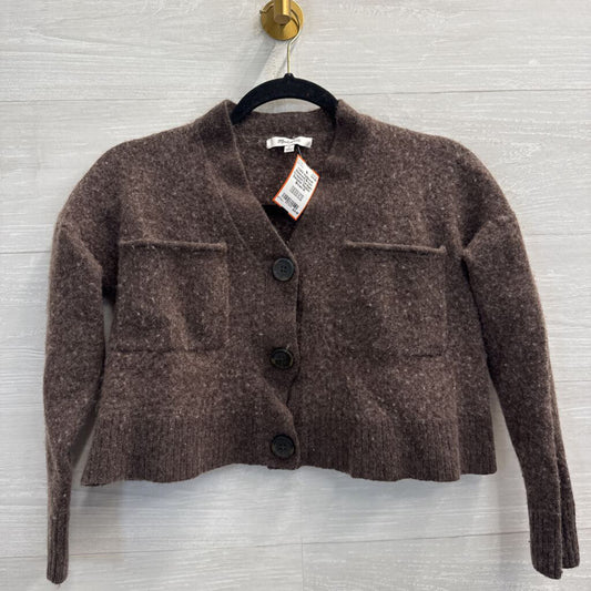Madewell Brown Cropped Cardigan Sweater Medium