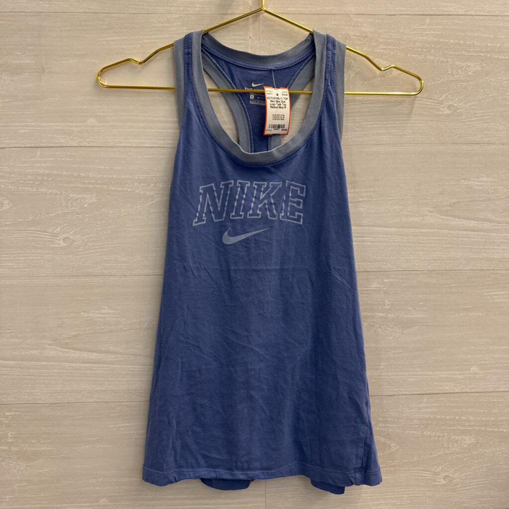 Nike Blue Logo Tank Top Medium