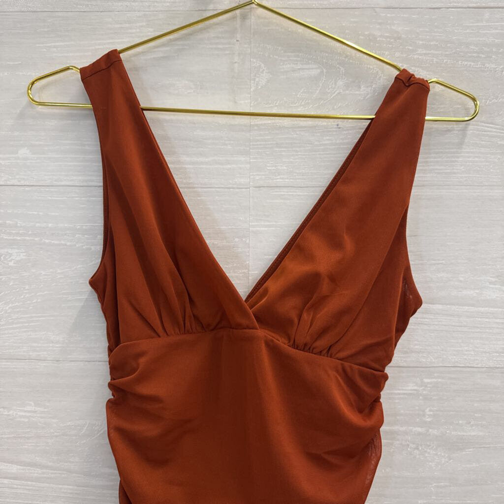 Anthropologie Burnt Orange Tank Top XXS