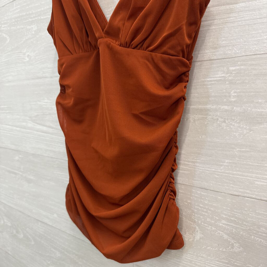 Anthropologie Burnt Orange Tank Top XXS