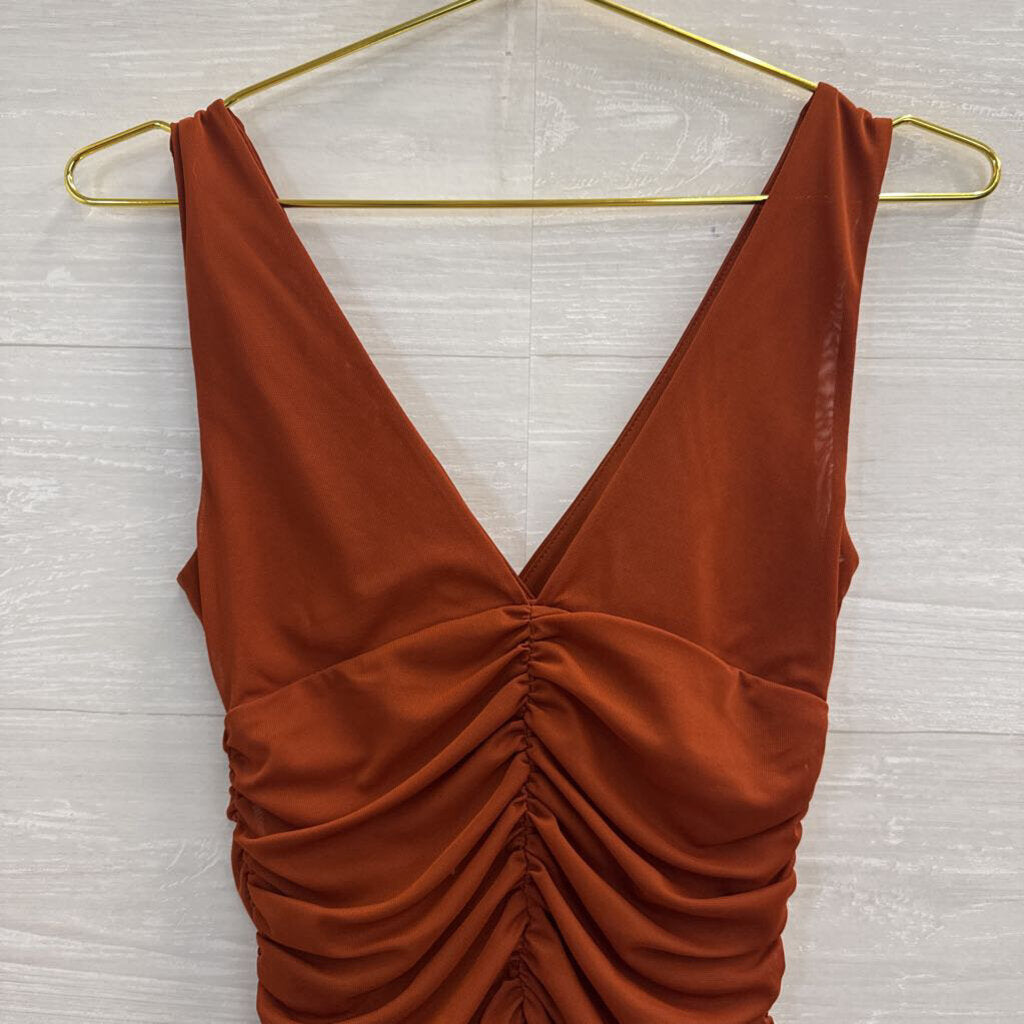 Anthropologie Burnt Orange Tank Top XXS
