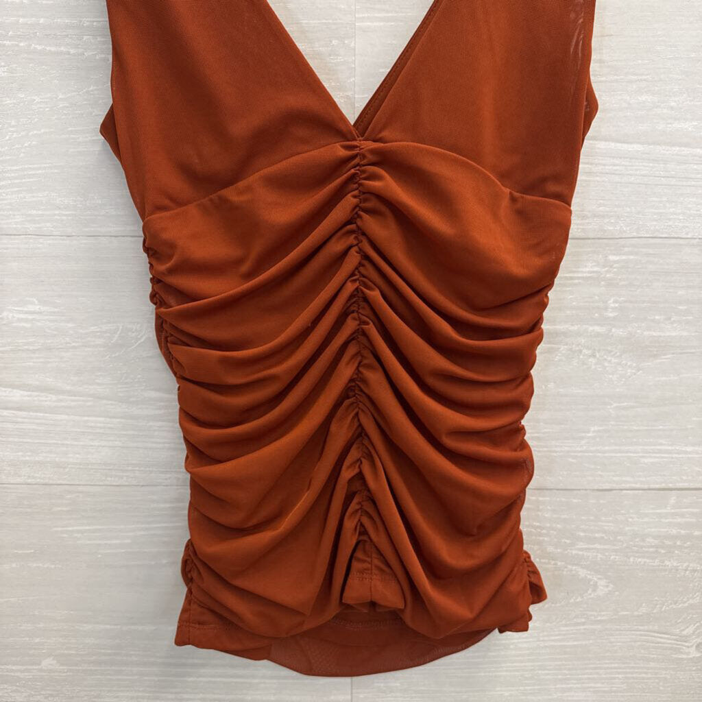 Anthropologie Burnt Orange Tank Top XXS