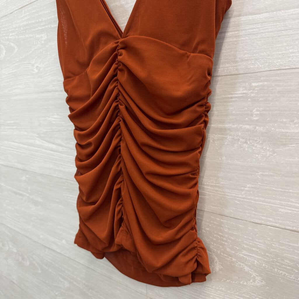 Anthropologie Burnt Orange Tank Top XXS