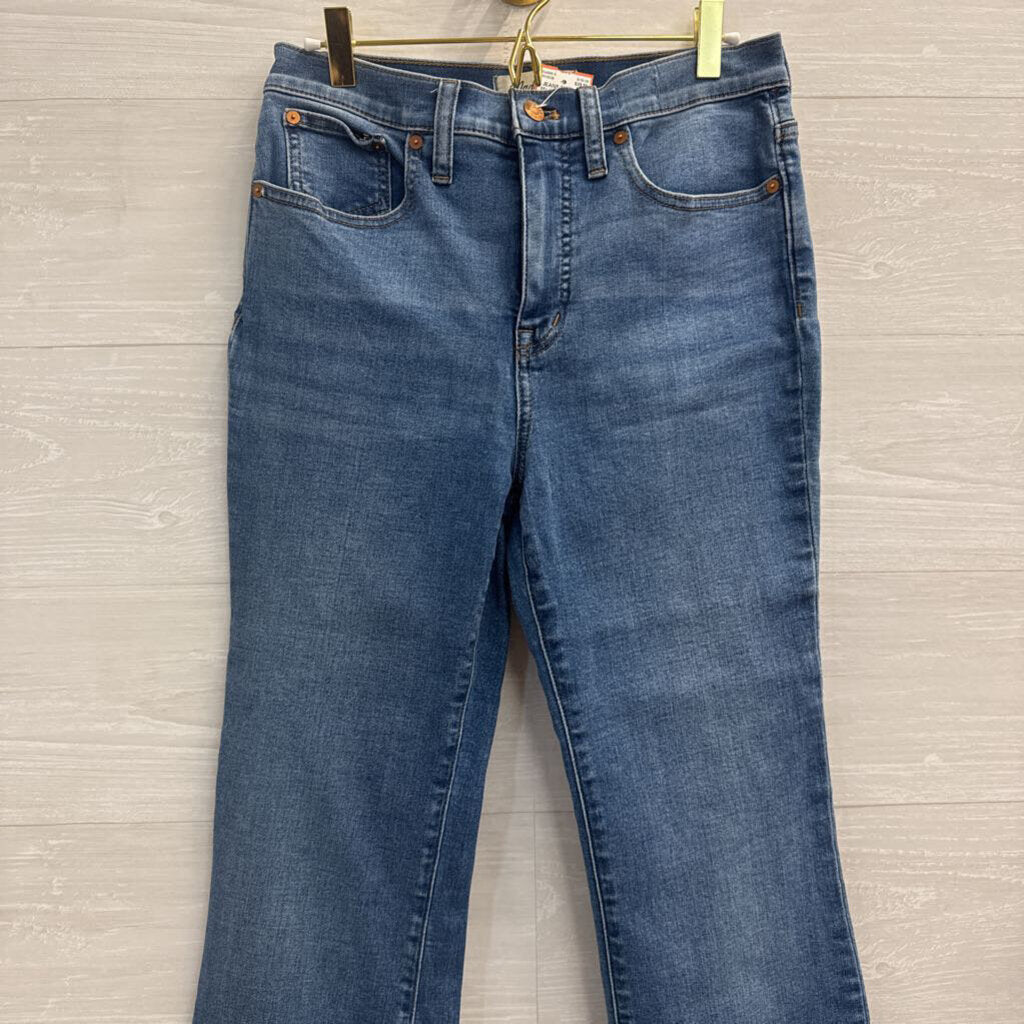 Madewell Medium Wash Skinny Flare Jeans 28 Petite