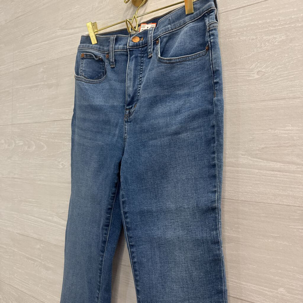 Madewell Medium Wash Skinny Flare Jeans 28 Petite