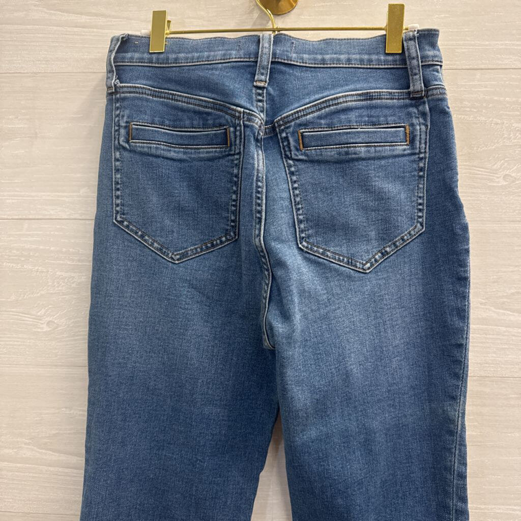 Madewell Medium Wash Skinny Flare Jeans 28 Petite