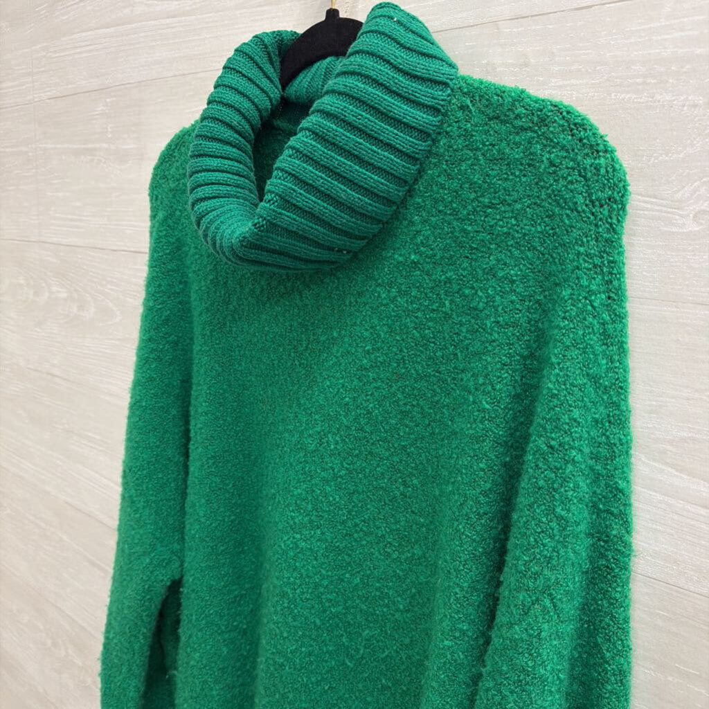 Offline by Aerie Green Textured Oversized Turtleneck Sweater Extra Small