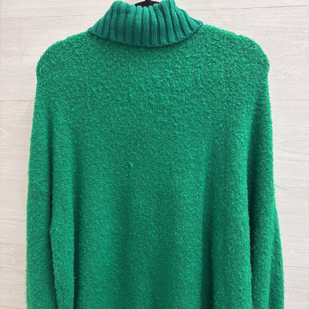 Offline by Aerie Green Textured Oversized Turtleneck Sweater Extra Small