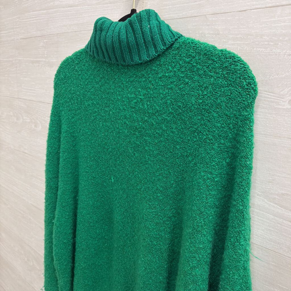 Offline by Aerie Green Textured Oversized Turtleneck Sweater Extra Small