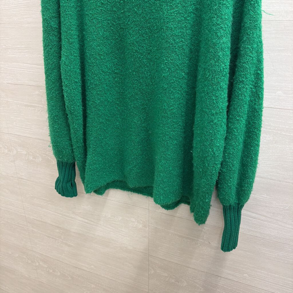 Offline by Aerie Green Textured Oversized Turtleneck Sweater Extra Small