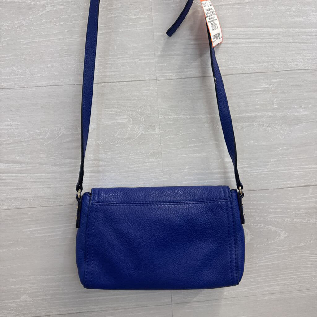Kate Spade Blue Leather Cobble Mini Carson Crossbody Purse