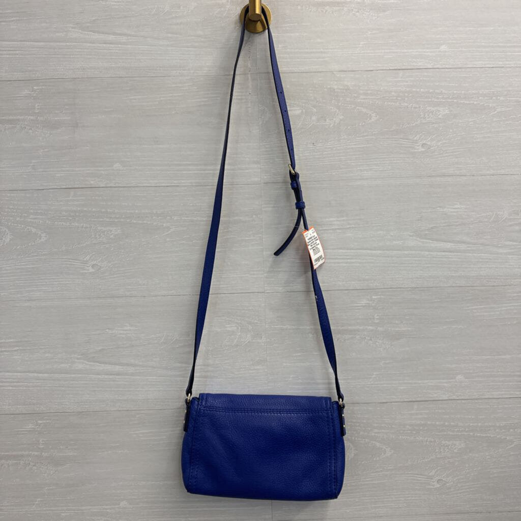 Kate Spade Blue Leather Cobble Mini Carson Crossbody Purse