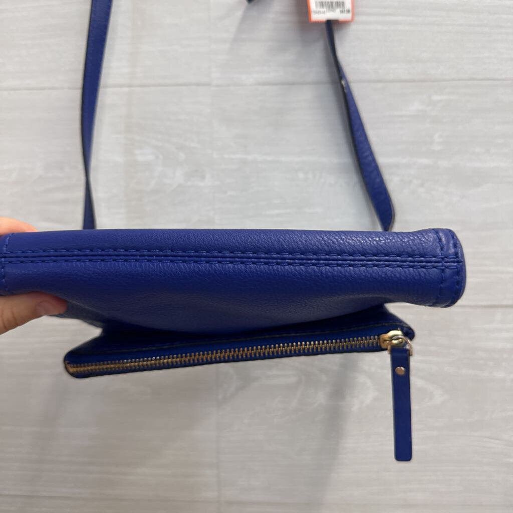 Kate Spade Blue Leather Cobble Mini Carson Crossbody Purse