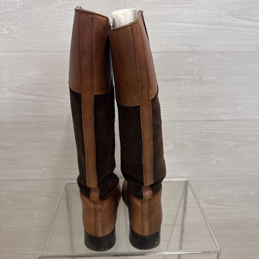 Steve Madden Brown Leather/ Suede Ritte Tall Riding Boots 7