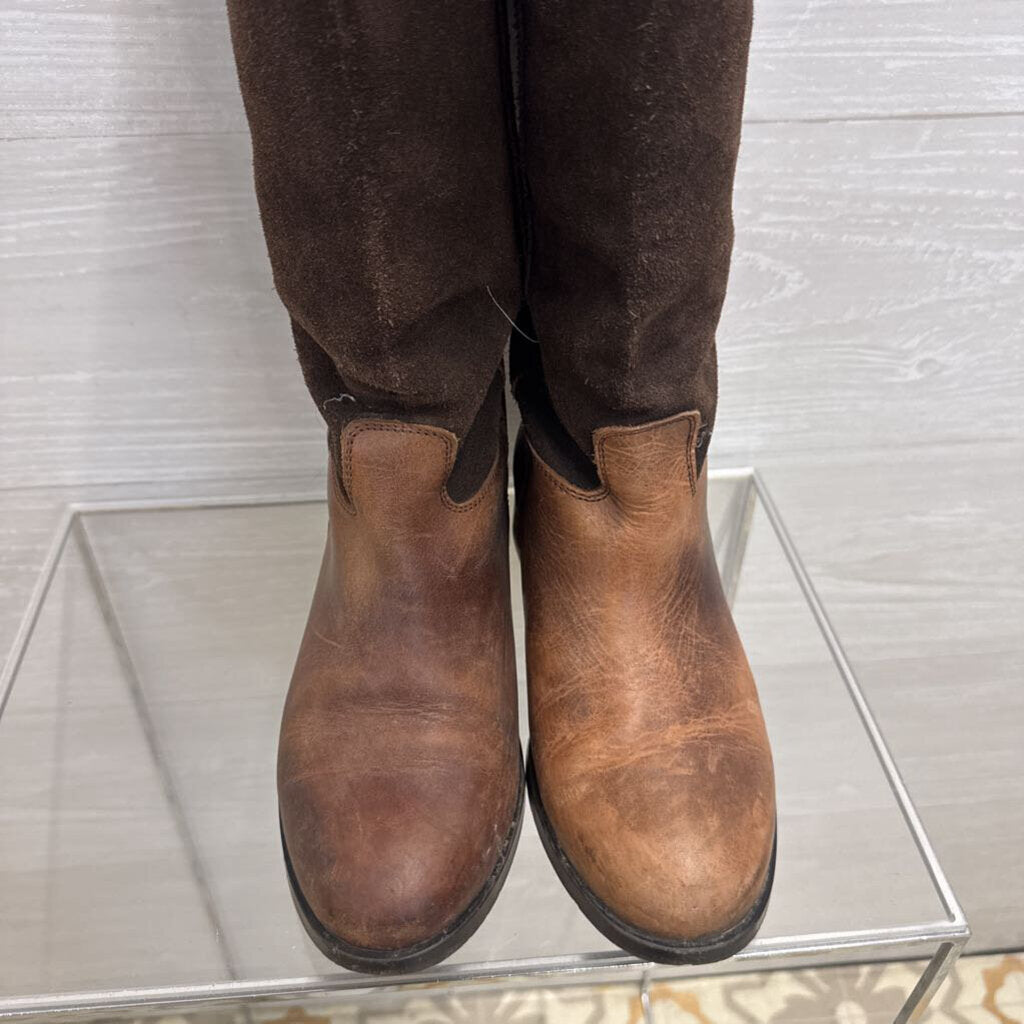 Steve Madden Brown Leather/ Suede Ritte Tall Riding Boots 7