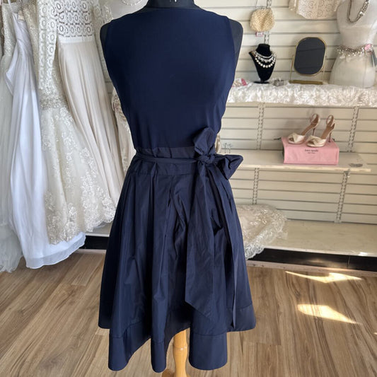 Ralph Lauren Navy Sleeveless Short Formal Dress 16