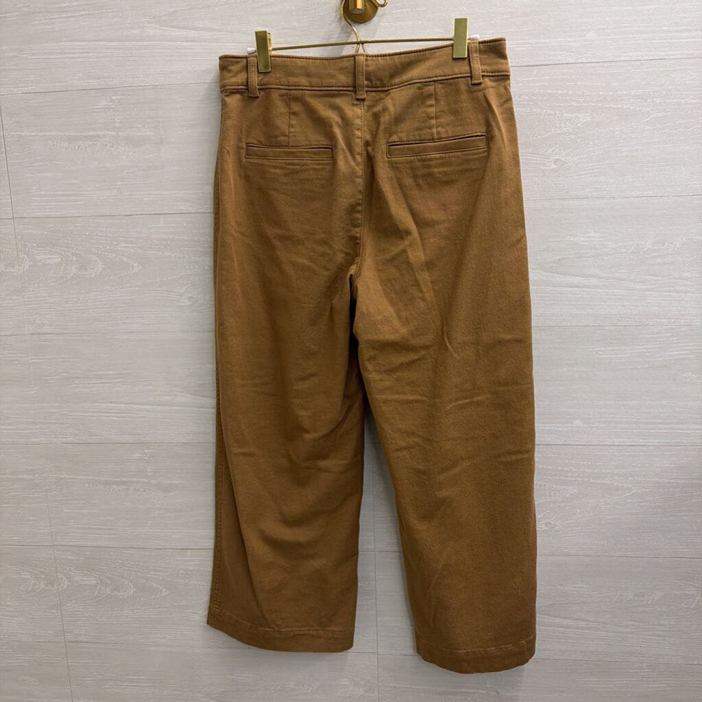 Loft Brown The Palmer Wide Leg Pants 6 Petite