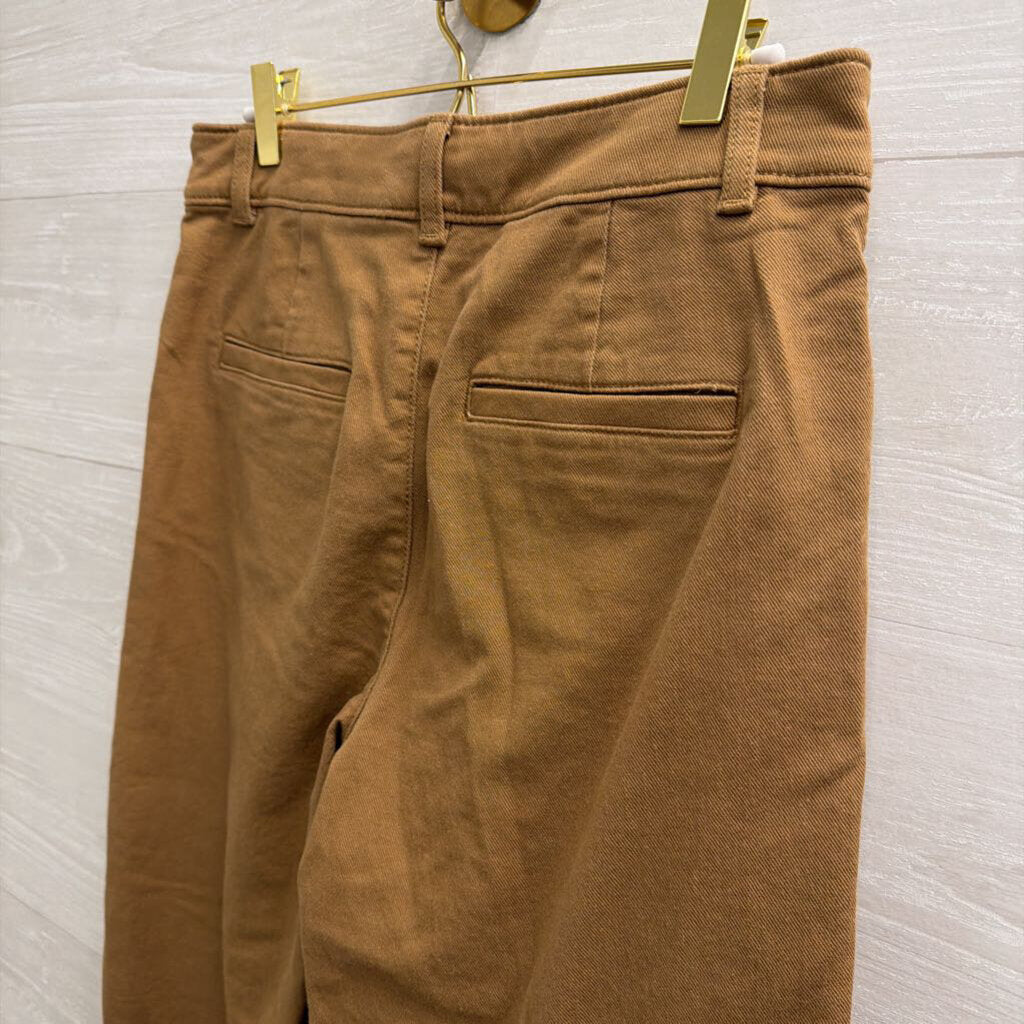 Loft Brown The Palmer Wide Leg Pants 6 Petite
