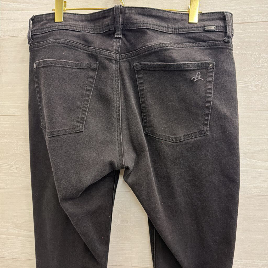 DL1961 Black Denim Florence Studded Hem Pants 31
