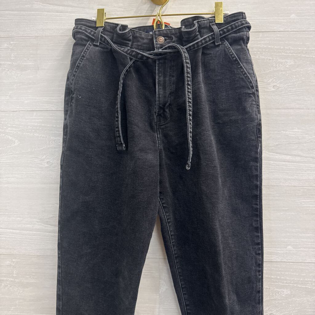 Hollister Black Denim Ultra High Rise Mom Jeans 29