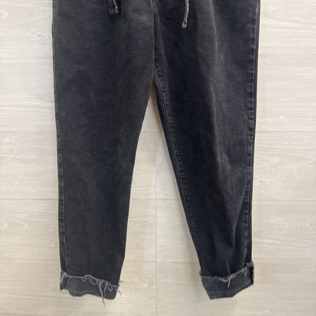 Hollister Black Denim Ultra High Rise Mom Jeans 29