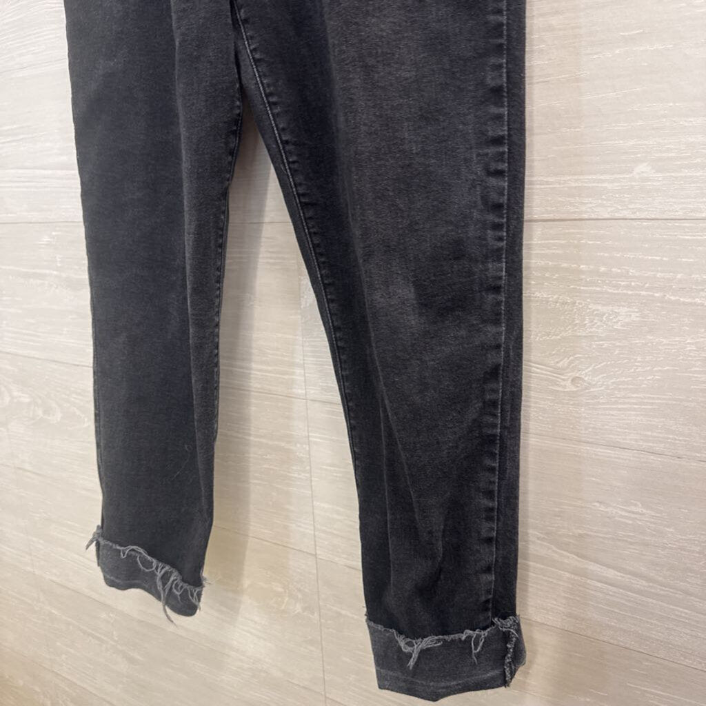 Hollister Black Denim Ultra High Rise Mom Jeans 29