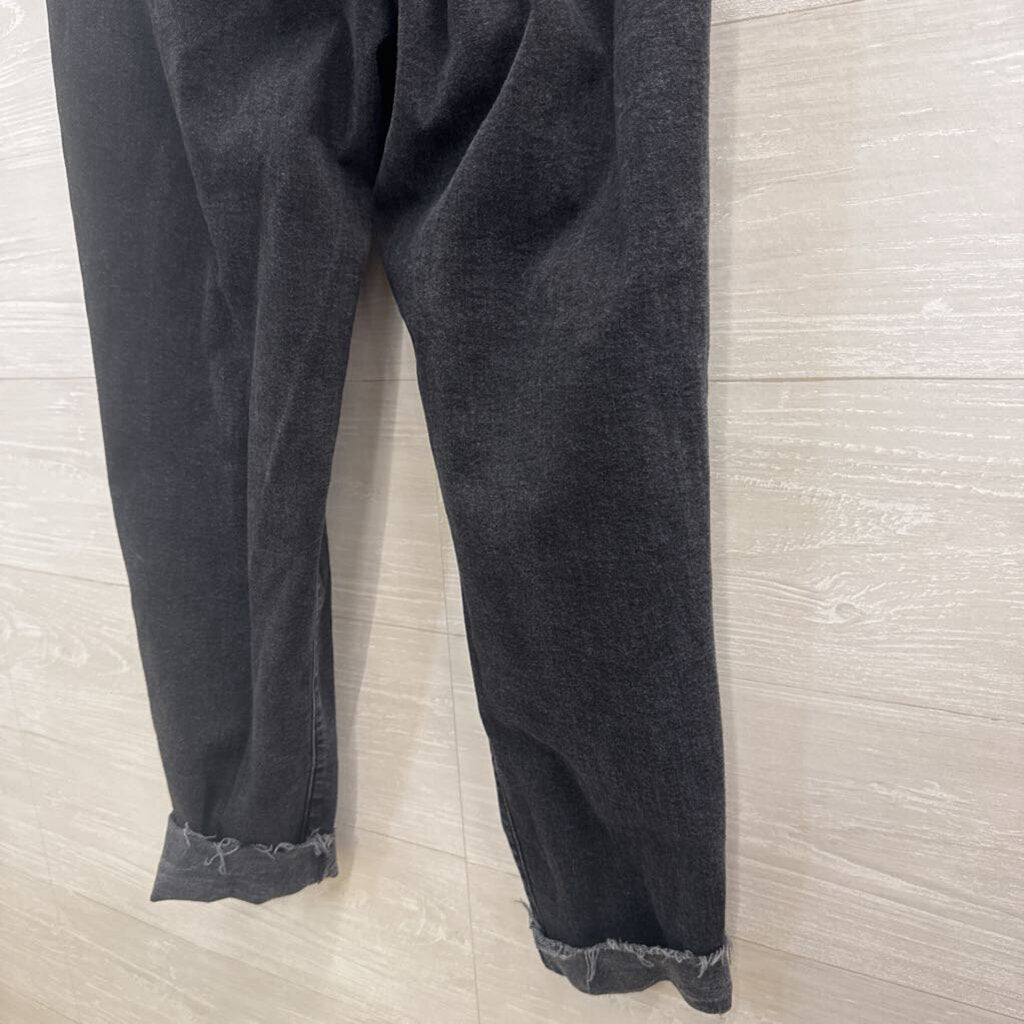 Hollister Black Denim Ultra High Rise Mom Jeans 29