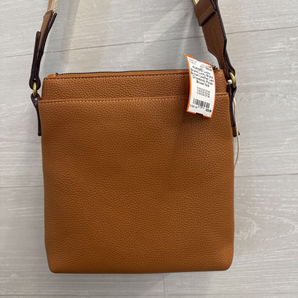 Lucky Brand Brown Leather Lani Crossbody Purse