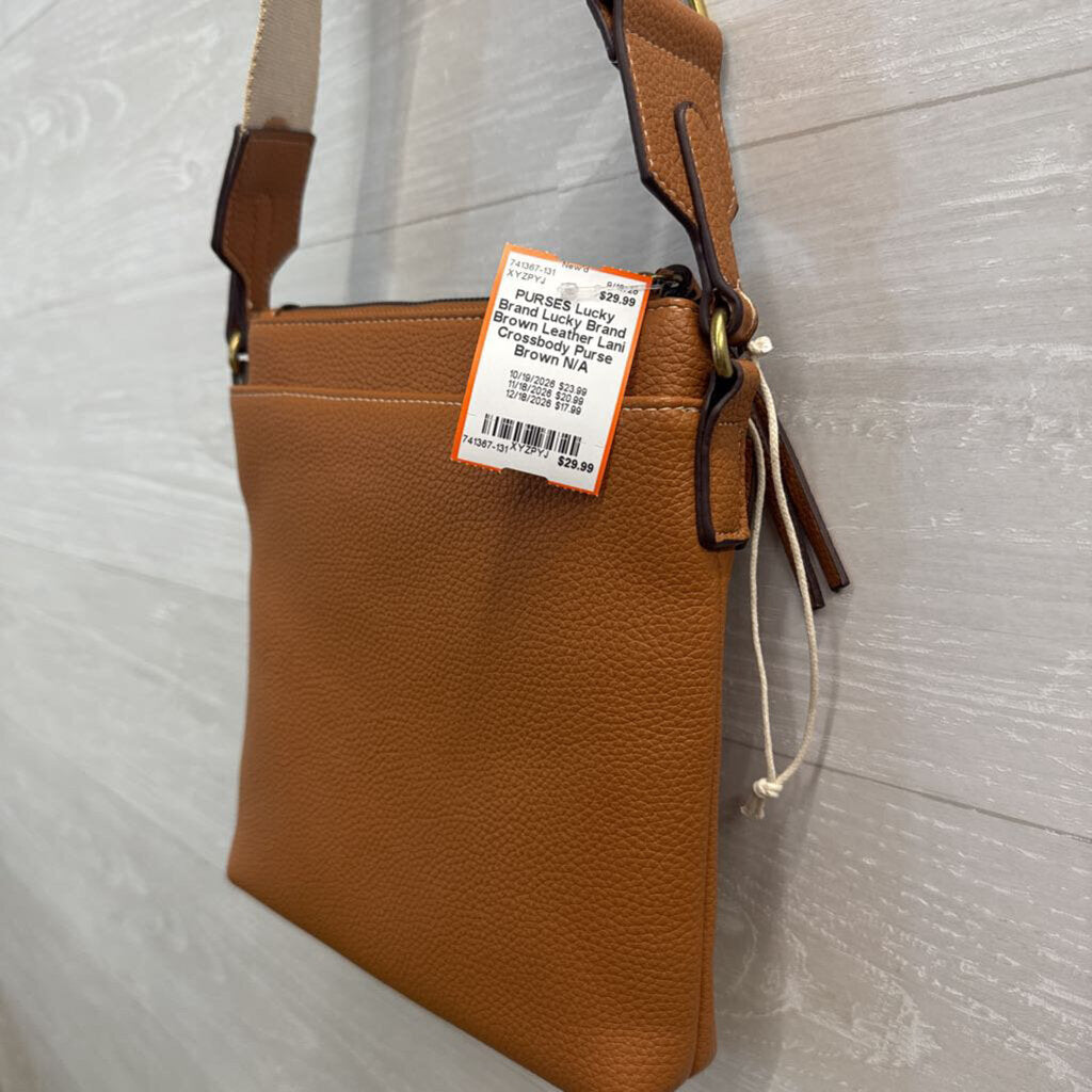 Lucky Brand Brown Leather Lani Crossbody Purse