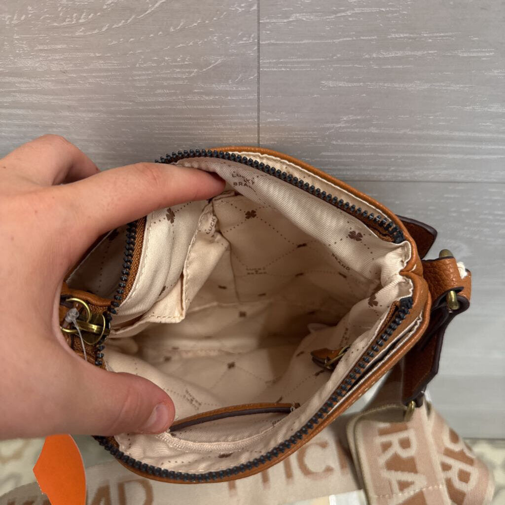 Lucky Brand Brown Leather Lani Crossbody Purse