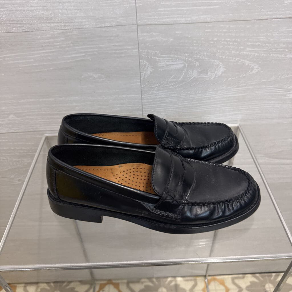 Weejuns Bass Black Leather Penny Loafers 8.5