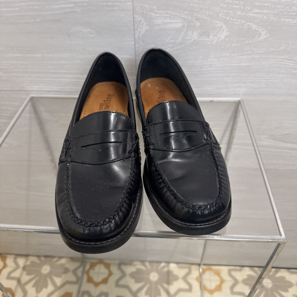 Weejuns Bass Black Leather Penny Loafers 8.5