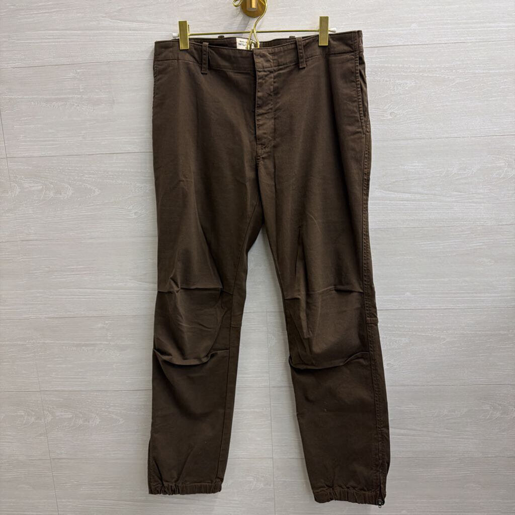 Nili Lotan Olive Green Straight Leg Pants 8