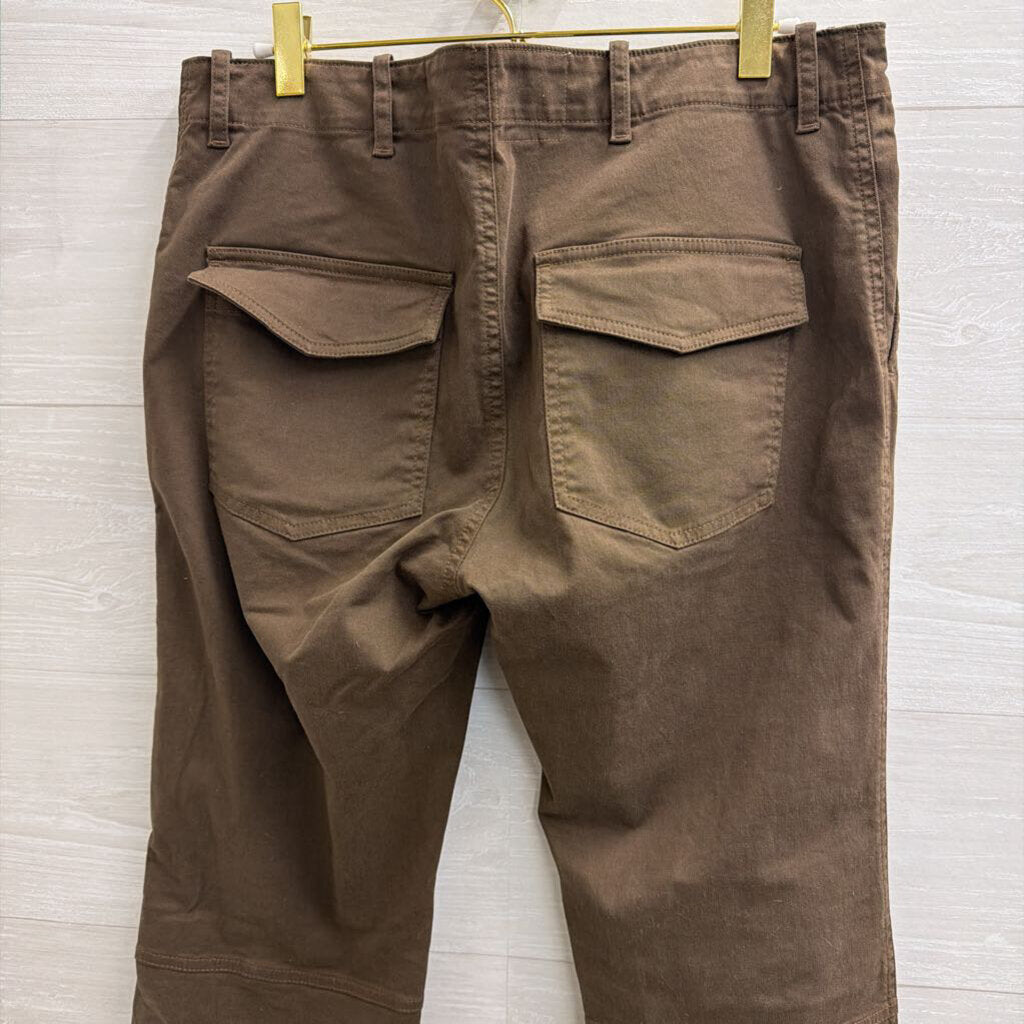 Nili Lotan Olive Green Straight Leg Pants 8