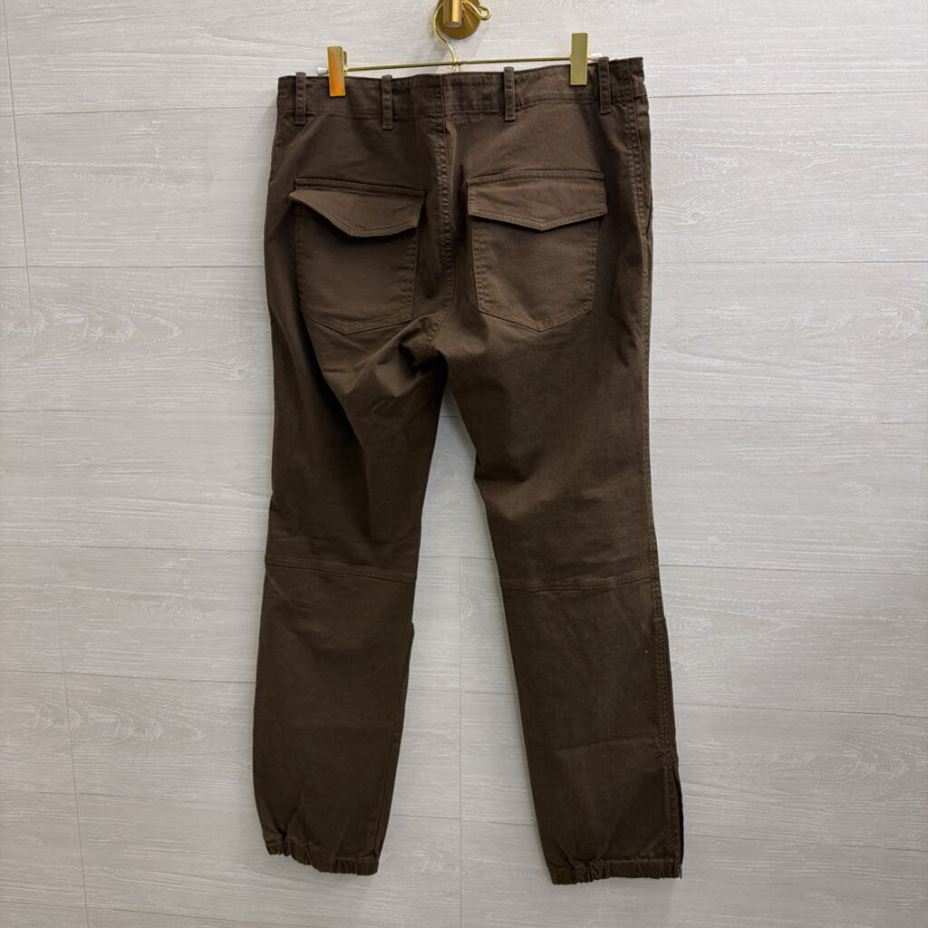 Nili Lotan Olive Green Straight Leg Pants 8