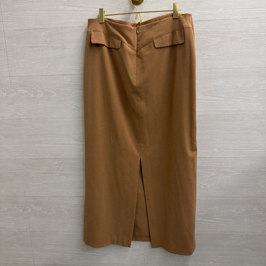 Vintage Giorgio Fiorlini Brown Maxi Skirt 12