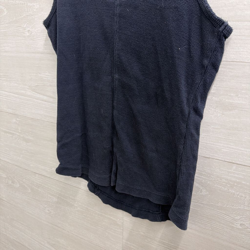 Free People Blue Embroidered Tank Top Large