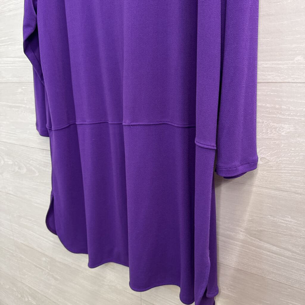 Ralph Lauren Purple Long Sleeve Button Front Top 3X