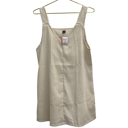 Beige Corduroy Jumper Dress Extra Small